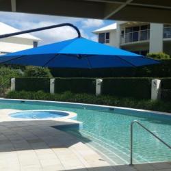 cantilever marine blue outdoor umbrella